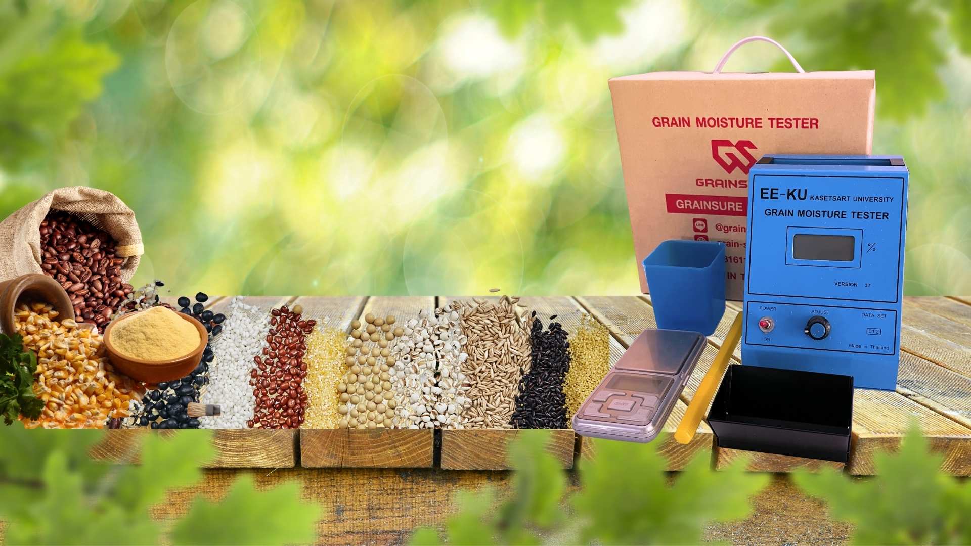 เครื่องวัดความชื้นเมล็ดพืชและเม็ดวัสดุ EE-KU : Grain Moisture Meter EE-KU