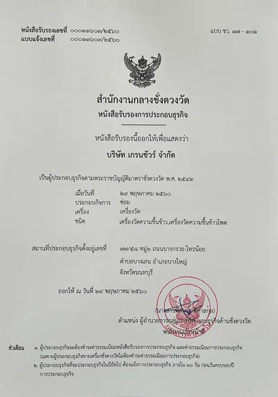 ใบอนุญาตซ่อม (Repair)
